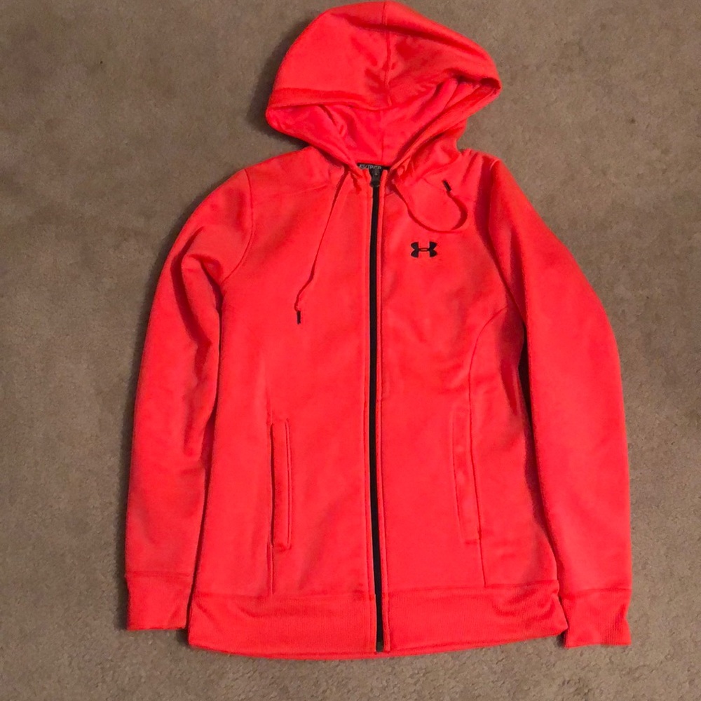 Hot pink jacket under armour